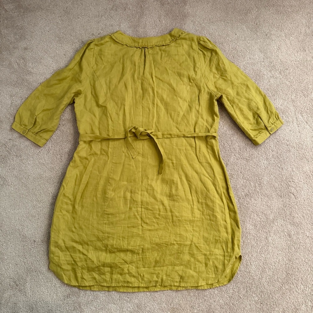 Boden Mustard Yellow Midi Dress - Picture 4 of 5
